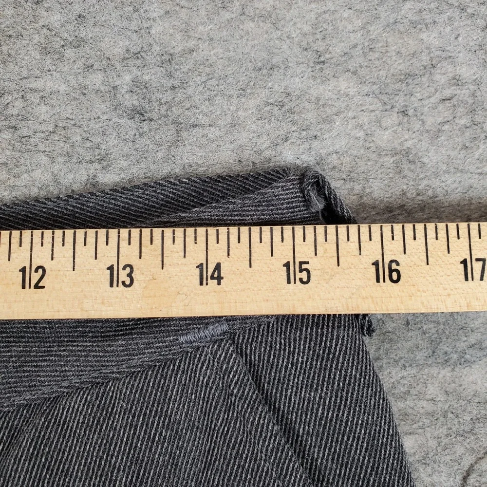 Filson Wool Trousers Men 31 Charcoal Grey Virgin Wool Straight Leg Salt N Pepper